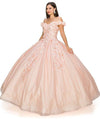 Long Off Shoulder Quinceanera Dress - The Dress Outlet