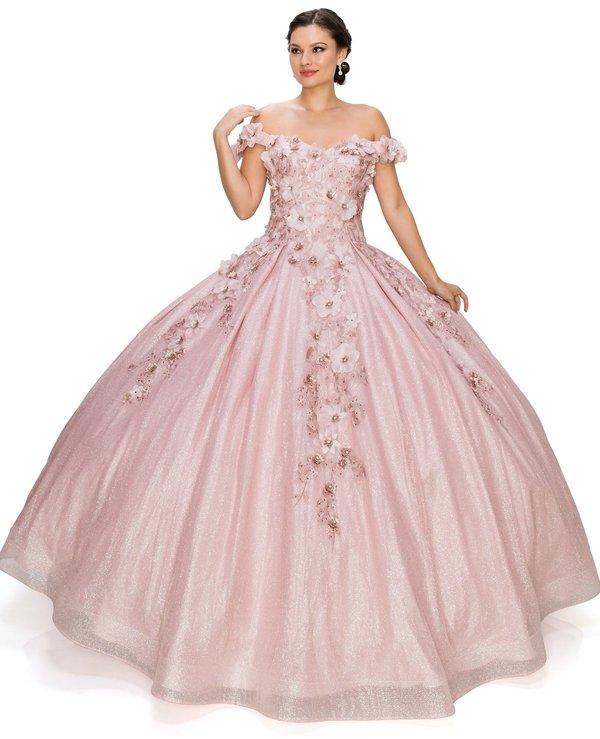 Long Off Shoulder Quinceanera Dress - The Dress Outlet