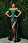 Long Off Shoulder Sexy Prom Formal Dress E1043 - The Dress Outlet