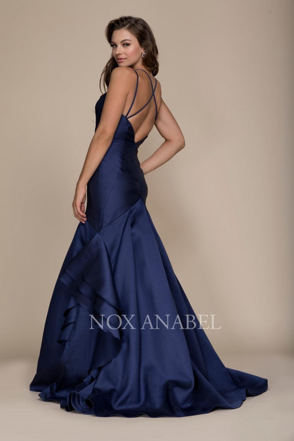 Long Prom Mermaid Ball Gown Formal Dress - The Dress Outlet Nox Anabel