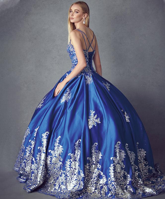 Long Quinceanera Dress Sweet 16 Ball Gown - The Dress Outlet