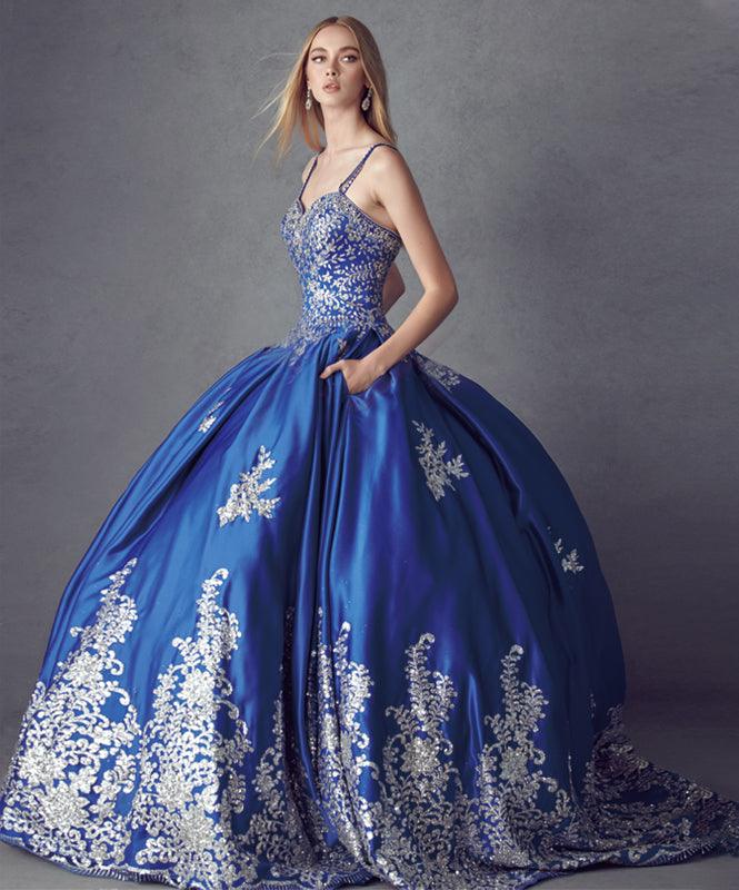 Long Quinceanera Dress Sweet 16 Ball Gown - The Dress Outlet