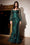 Long Fitted Embellished Prom Dress Emerald