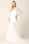 Long Sleeve Bridal Gown Lace Wedding Dress Sale - The Dress Outlet