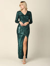 Long Sleeve Formal Evening Dress - The Dress Outlet