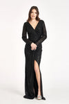 Long Sleeve Formal Mermaid Evening Dress - The Dress Outlet