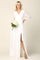 Long Sleeve Mother of the Bride Chiffon Dress - The Dress Outlet