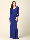 Long Sleeve Mother of the Bride Formal Dress - The Dress Outlet