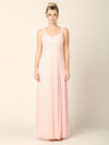 Long Sleeveless Bridesmaid Chiffon Dress - The Dress Outlet