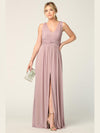 Long Sleeveless Bridesmaid Dress - The Dress Outlet