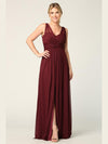 Long Sleeveless Bridesmaid Dress - The Dress Outlet