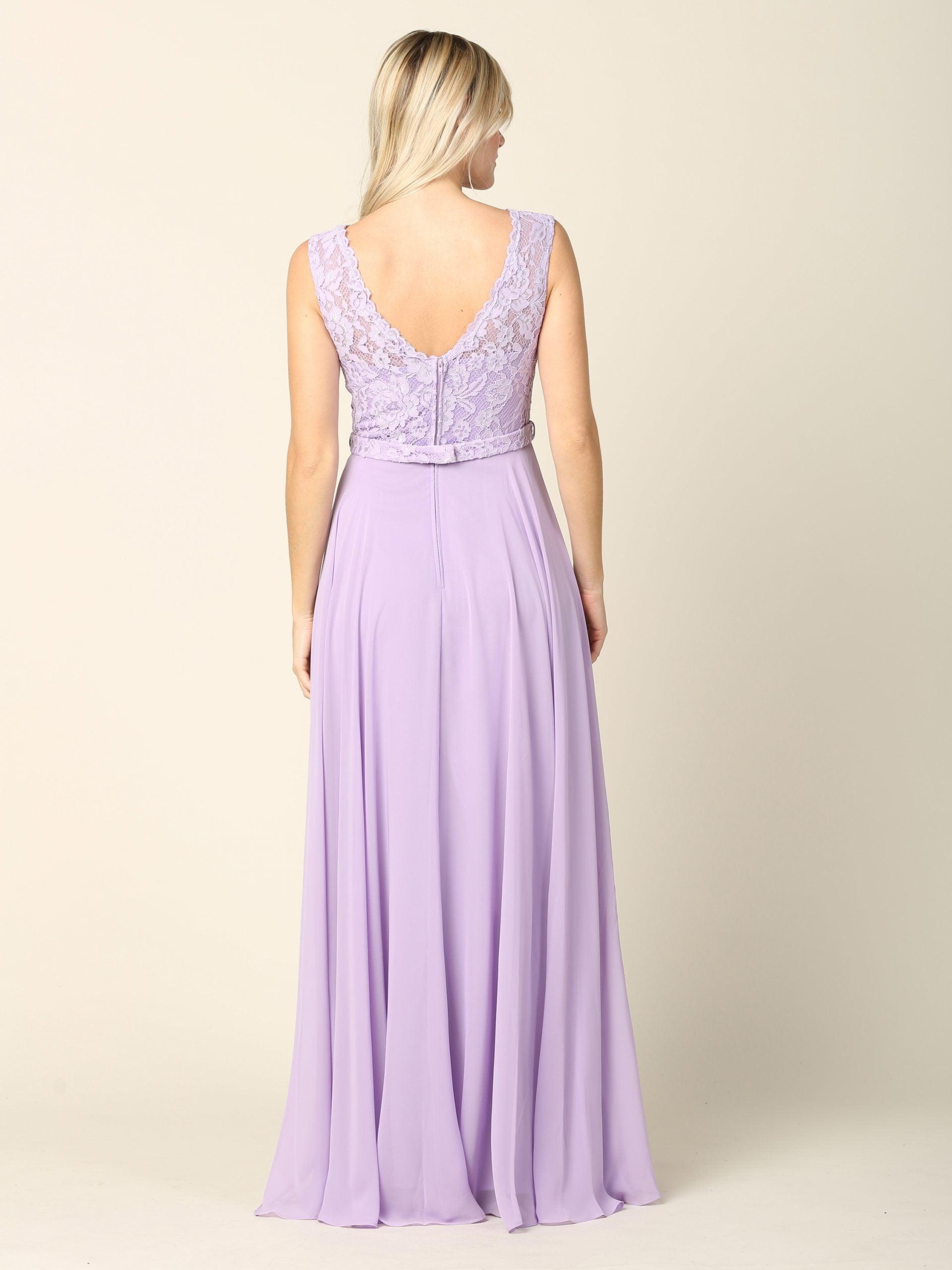 Purple lace online chiffon dress