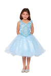 Long Sleeveless Flower Girls Dress - The Dress Outlet