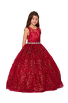 Long Sleeveless Flower Girls Dress - The Dress Outlet