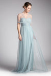 Long Sleeveless Formal Dress Sage