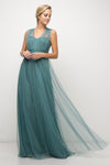 Long Sleeveless Formal Dress Robin BLue