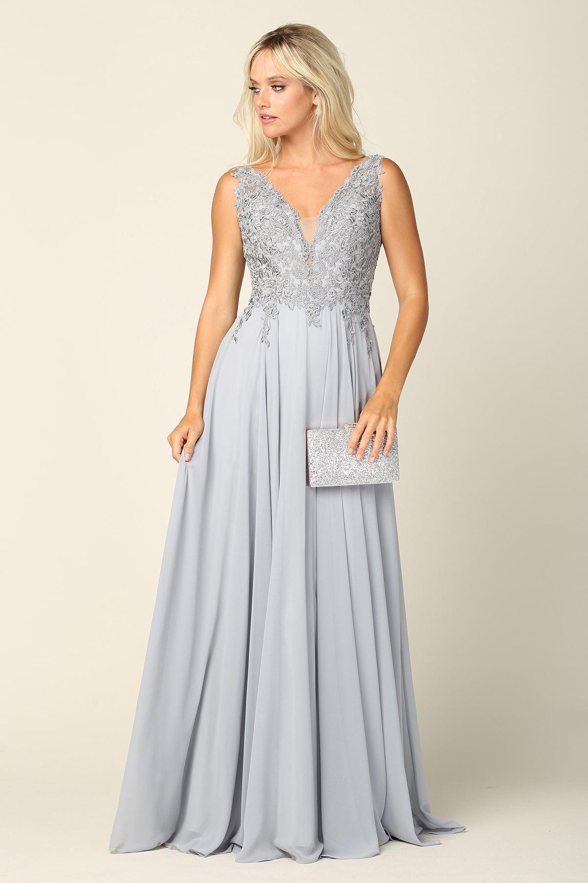 Long Sleeveless Formal Mother of the Bride Dress Sale - The Dress Outlet