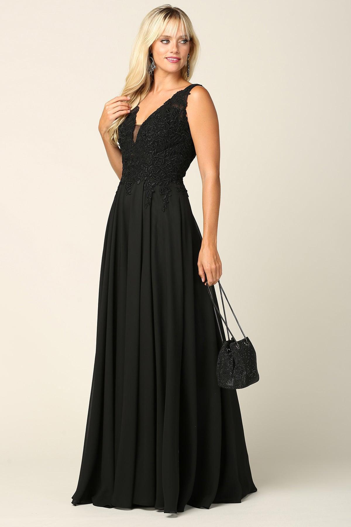 Long Sleeveless Formal Mother of the Bride Dress Sale - The Dress Outlet