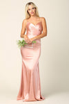 Long Spaghetti Strap Formal Dress Bridesmaids - The Dress Outlet