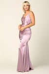 Long Spaghetti Strap Formal Dress Bridesmaids - The Dress Outlet