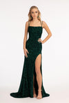 Long Spaghetti Strap Mermaid Evening Dress - The Dress Outlet