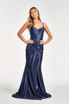 Long Spaghetti Strap Mermaid Prom Dress - The Dress Outlet