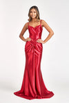 Long Spaghetti Strap Mermaid Prom Dress - The Dress Outlet