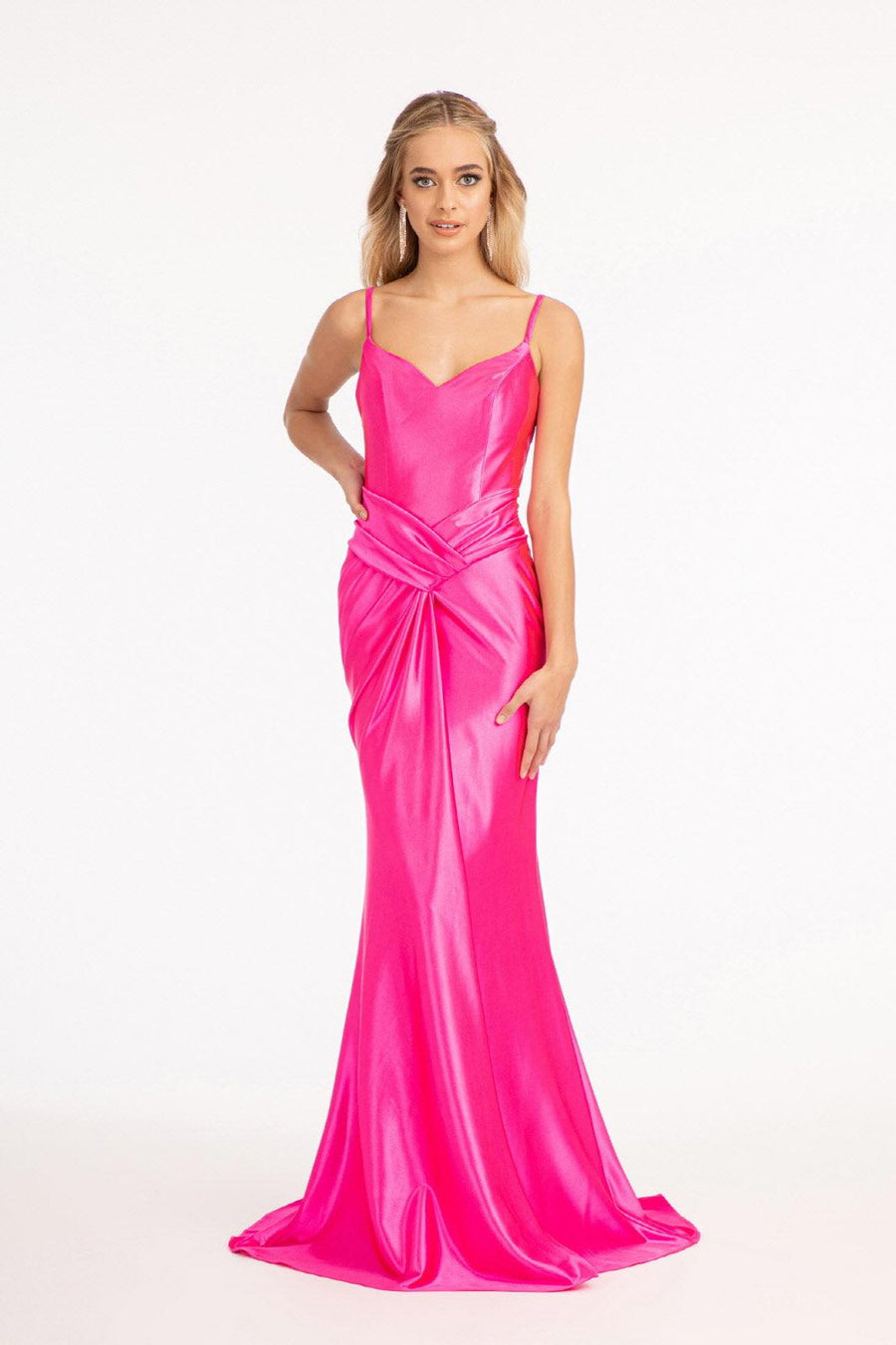 Long Spaghetti Strap Mermaid Prom Dress - The Dress Outlet