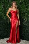 Long Spaghetti Strap Sexy Prom Formal Dress E1042 - The Dress Outlet