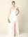 Long Wedding Dress Sleeveless Satin Bridal Gown - The Dress Outlet