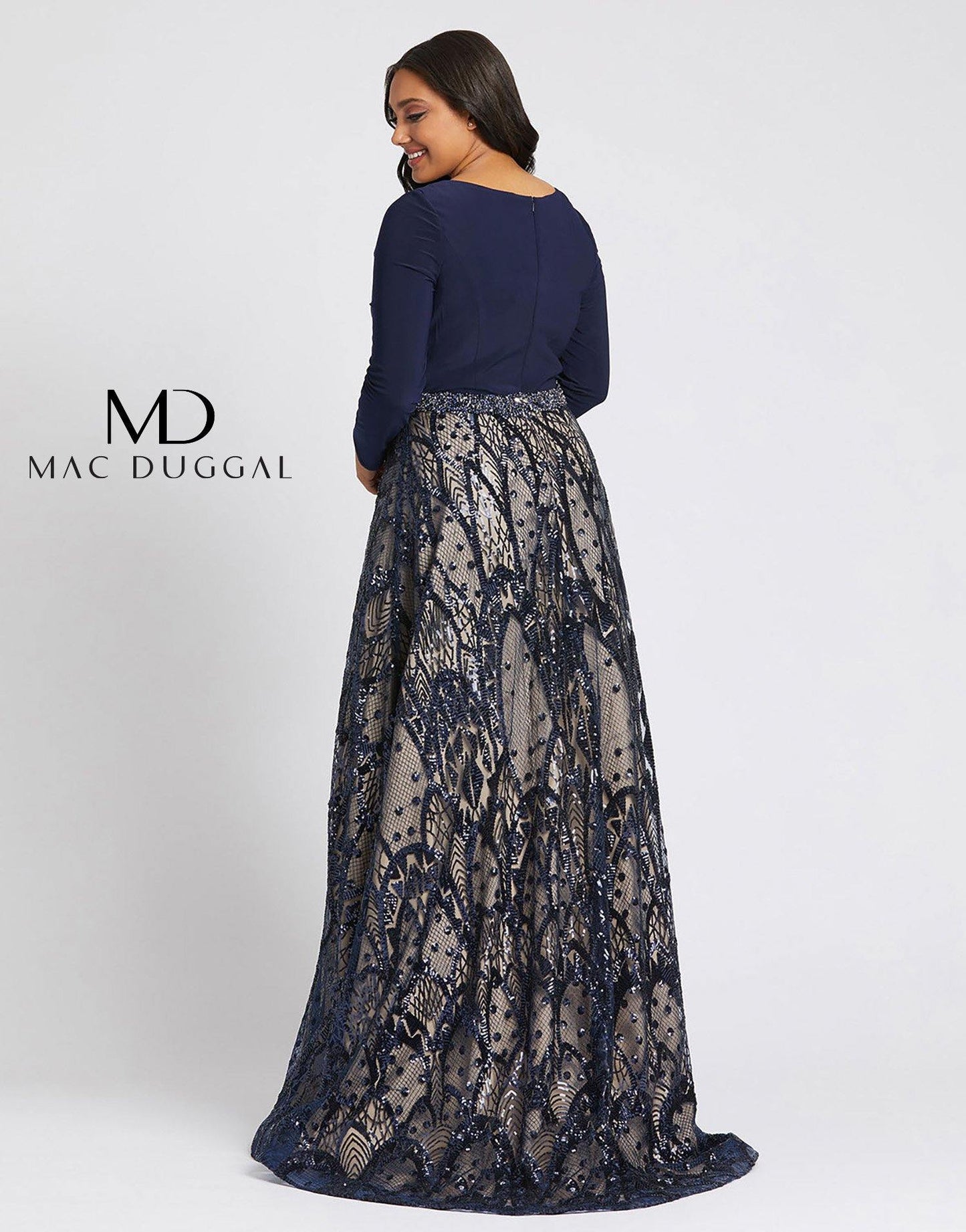 Mac Duggal Fabulous Long Plus Size Dress 67241 - The Dress Outlet