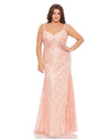 Mac Duggal Fabulouss Long Plus Size Lace Gown 49325 - The Dress Outlet