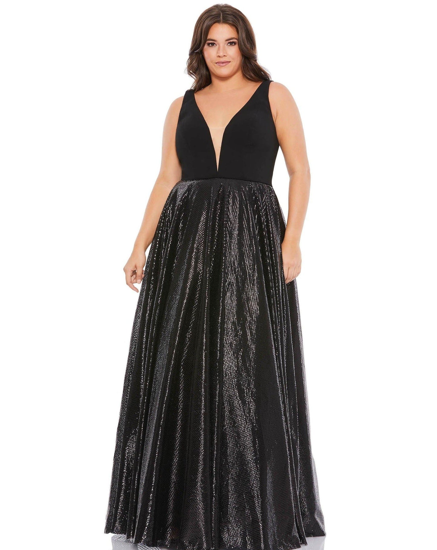 Mac Duggal Fabulouss Plus Size Long  Dress 49308 - The Dress Outlet