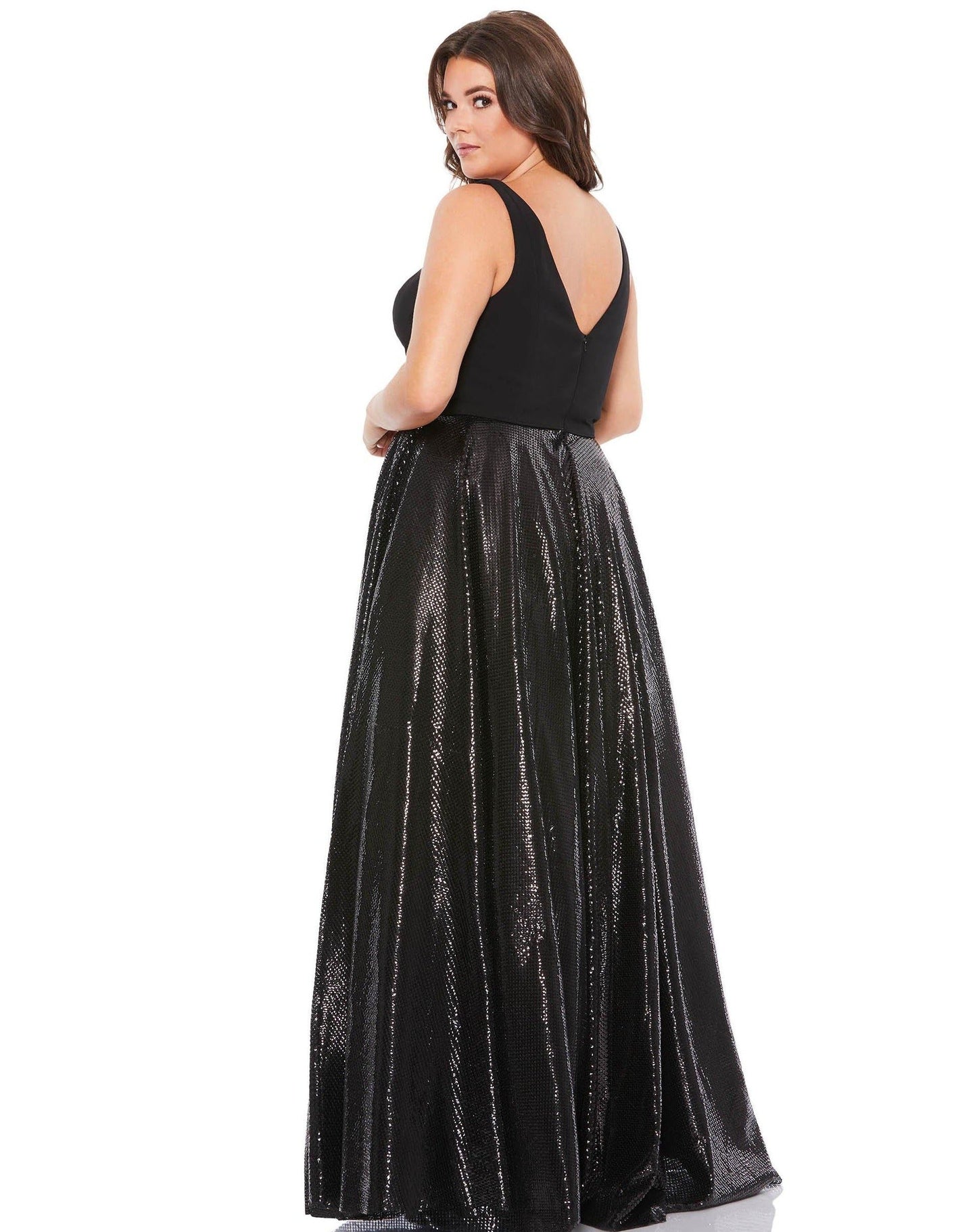 Mac Duggal Fabulouss Plus Size Long  Dress 49308 - The Dress Outlet