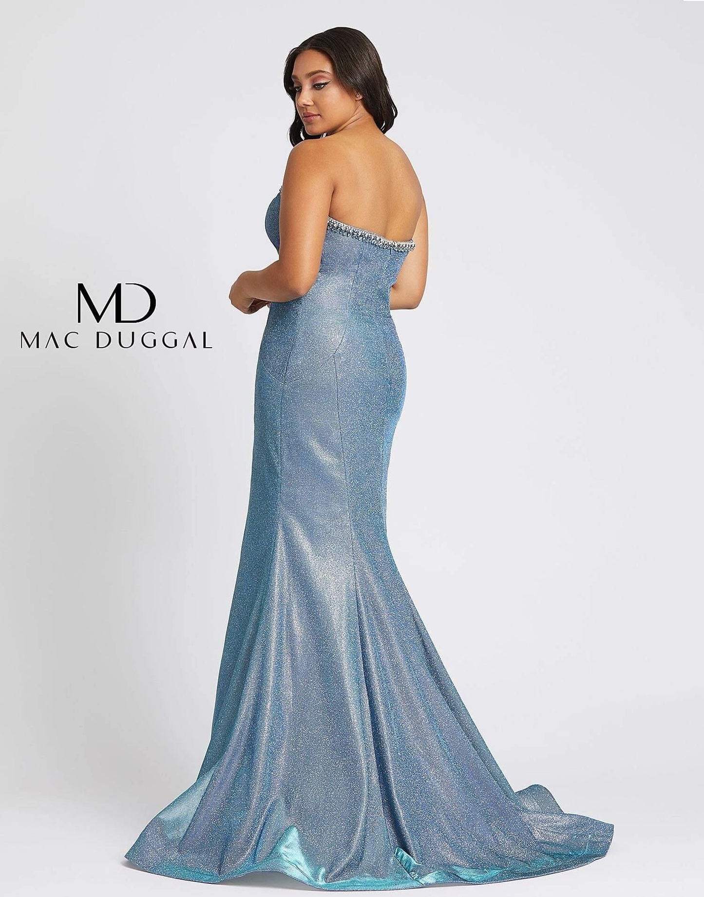 Mac Duggal Fabulouss Plus Size Long Dress 66815F - The Dress Outlet