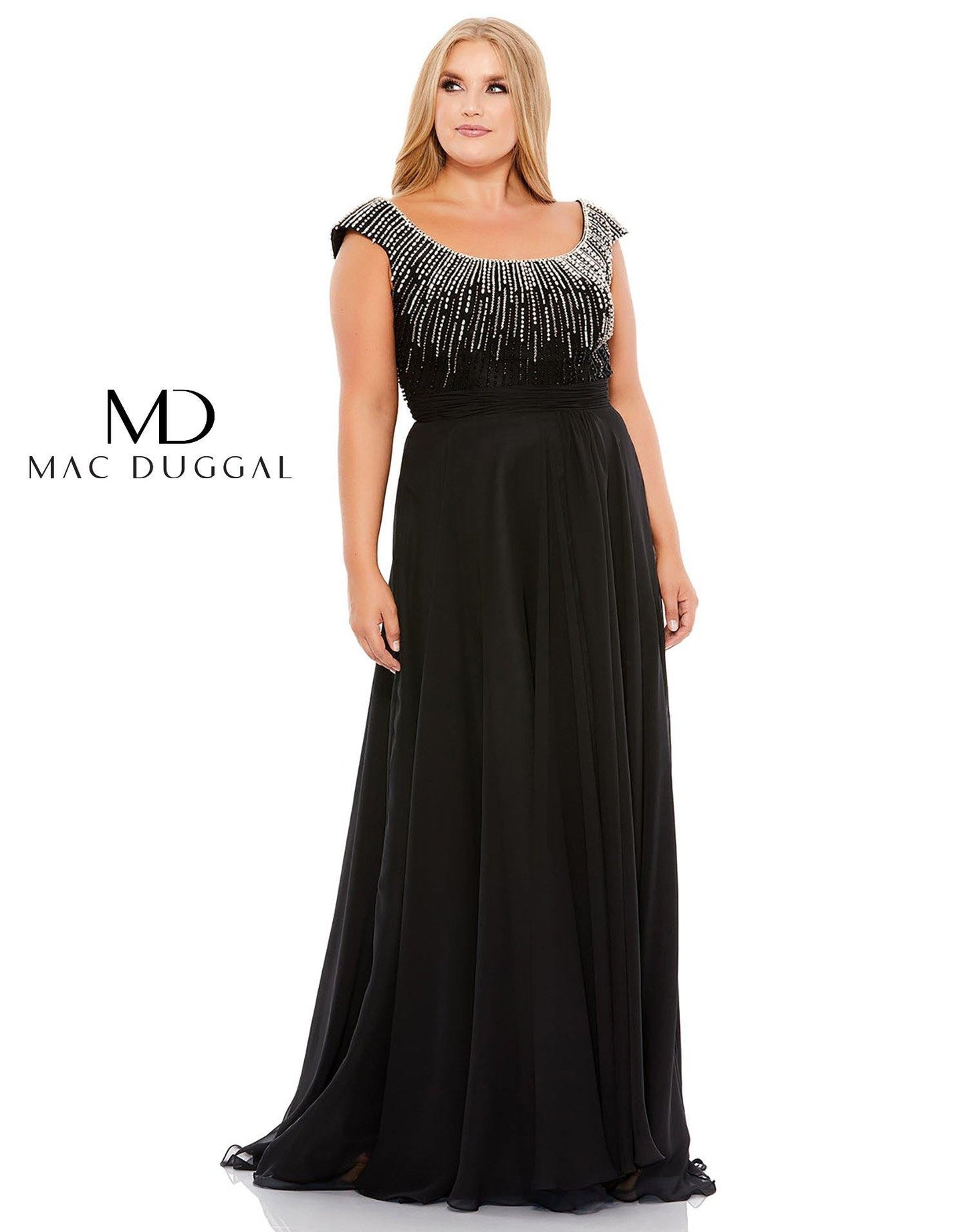 Mac Duggal Fabulouss Plus Size Long Dress 67735 - The Dress Outlet