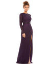 Mac Duggal Formal Beaded Long Sleeve Dress 5056 - The Dress Outlet