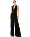 Mac Duggal Formal Halter Neck Tuxedo Jumpsuit 2643 - The Dress Outlet