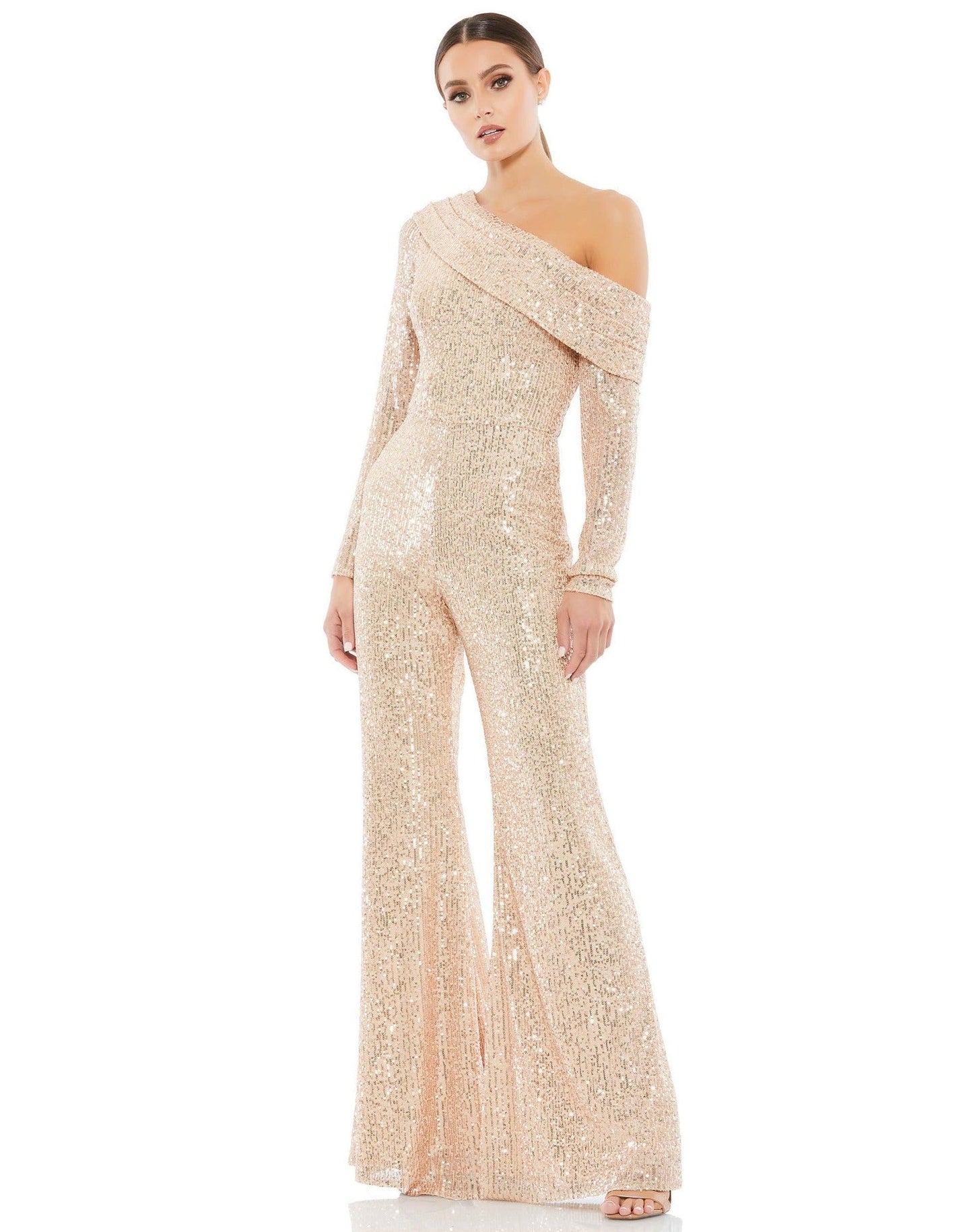 Mac Duggal Formal One Shoulder Jumpsuit 26596 - The Dress Outlet