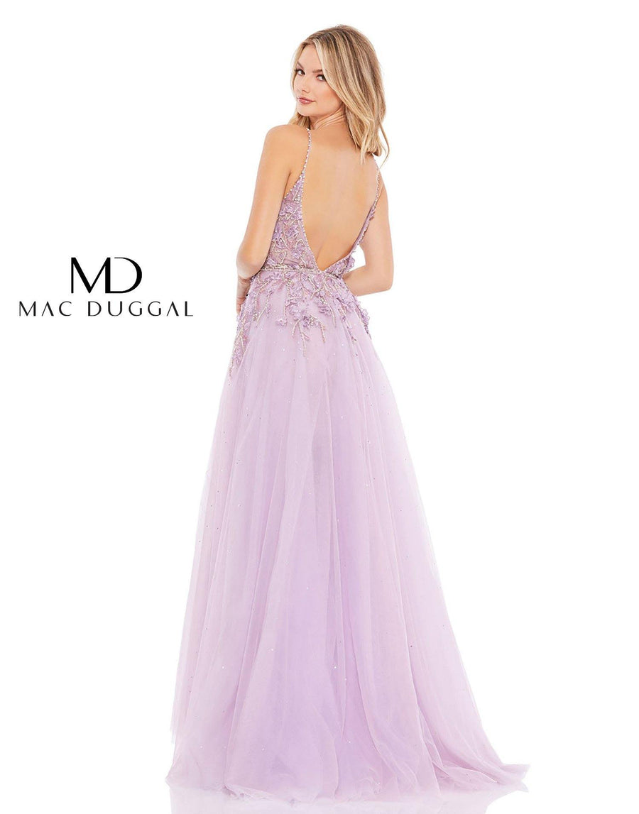 Mac Duggal High Low Spaghetti Strap Prom Gown 11207 - The Dress Outlet