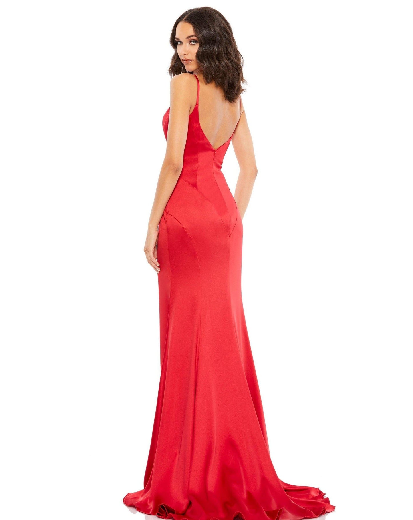 Mac Duggal Long Fitted Formal Taffeta Dress 67814 - The Dress Outlet