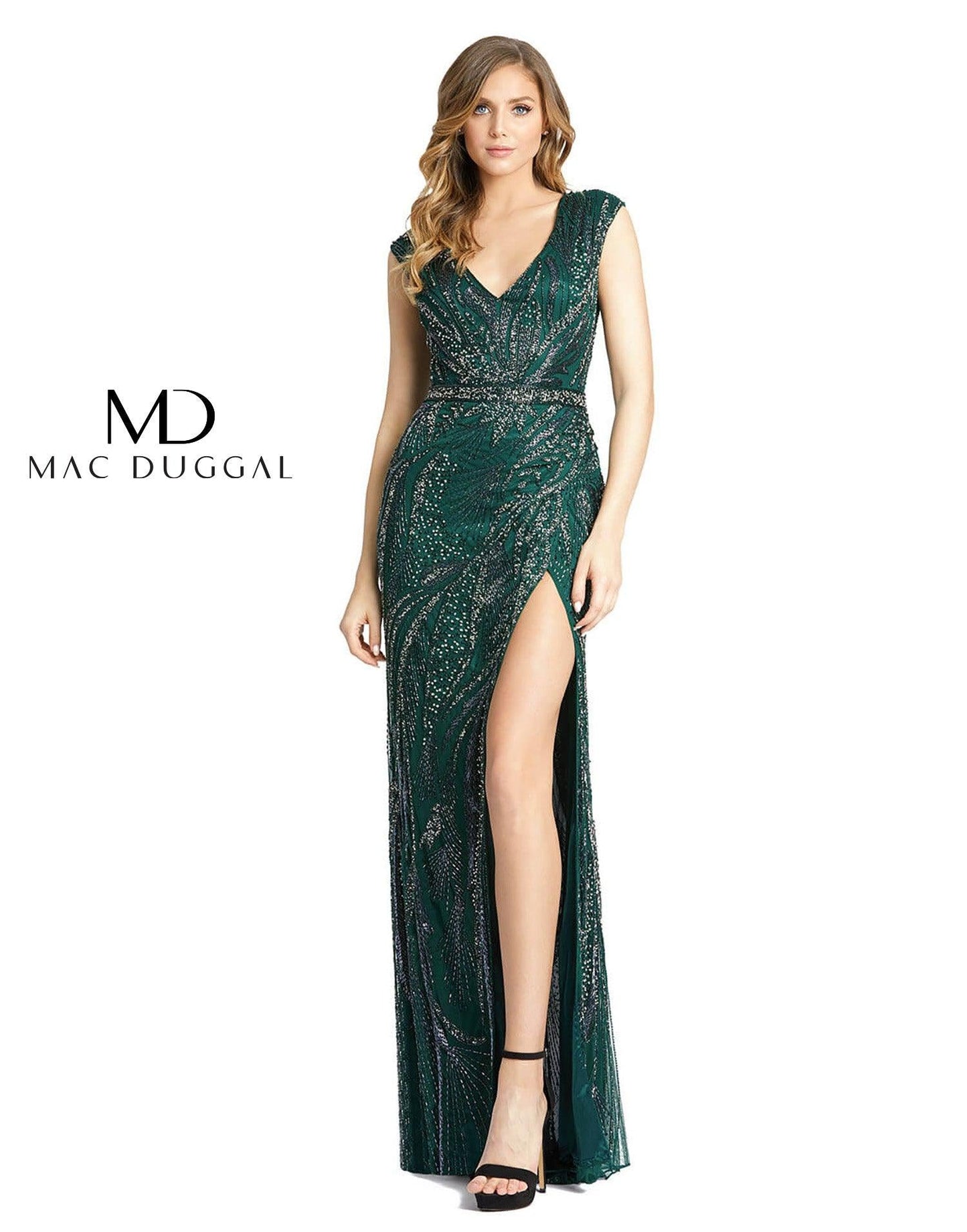 Mac Duggal Long Formal Beaded Dress 5227 Sale - The Dress Outlet