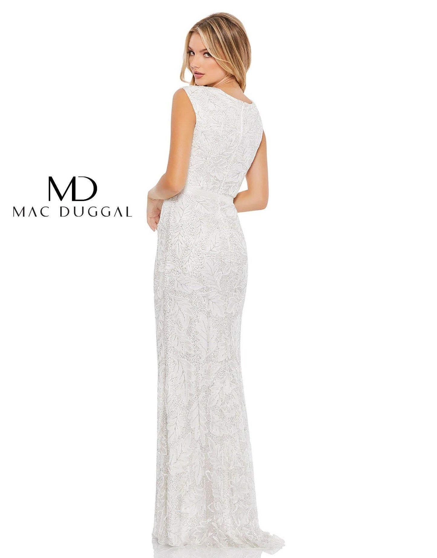 Mac Duggal Long Formal Beaded Evening Dress 5429 - The Dress Outlet