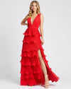 Prom Dresses Long Formal Chiffon Prom Gown Red