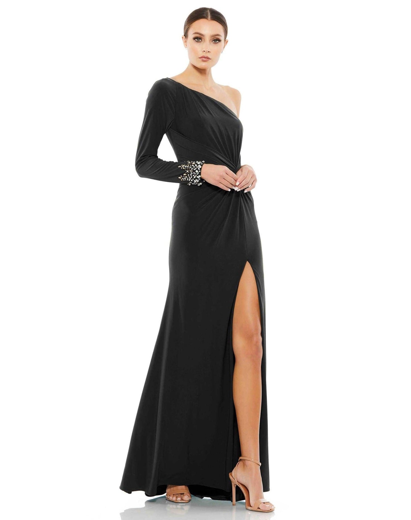 Formal Dresses Long Formal Fitted Evening Dress Black