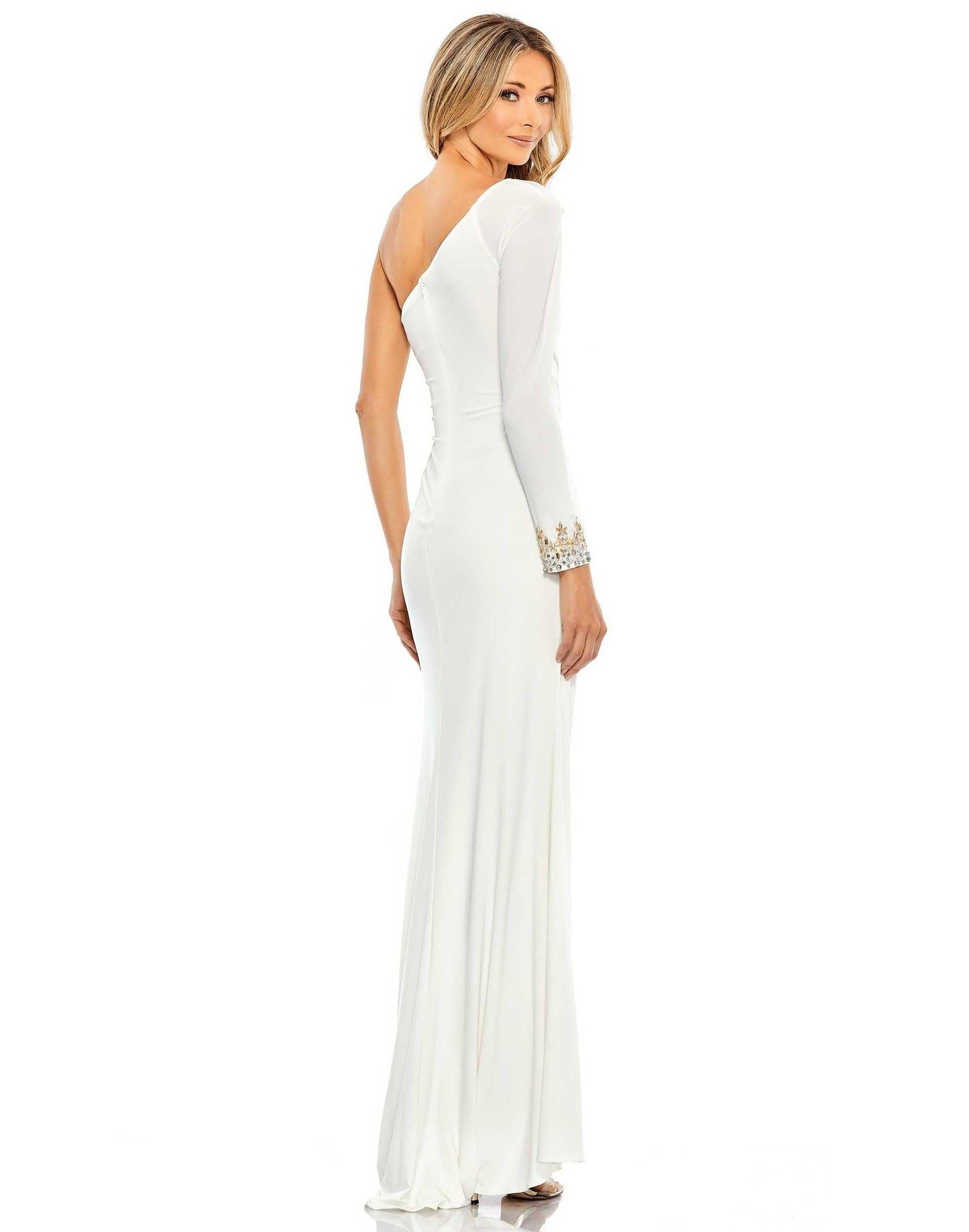 Formal Dresses Long Formal Fitted Evening Dress White