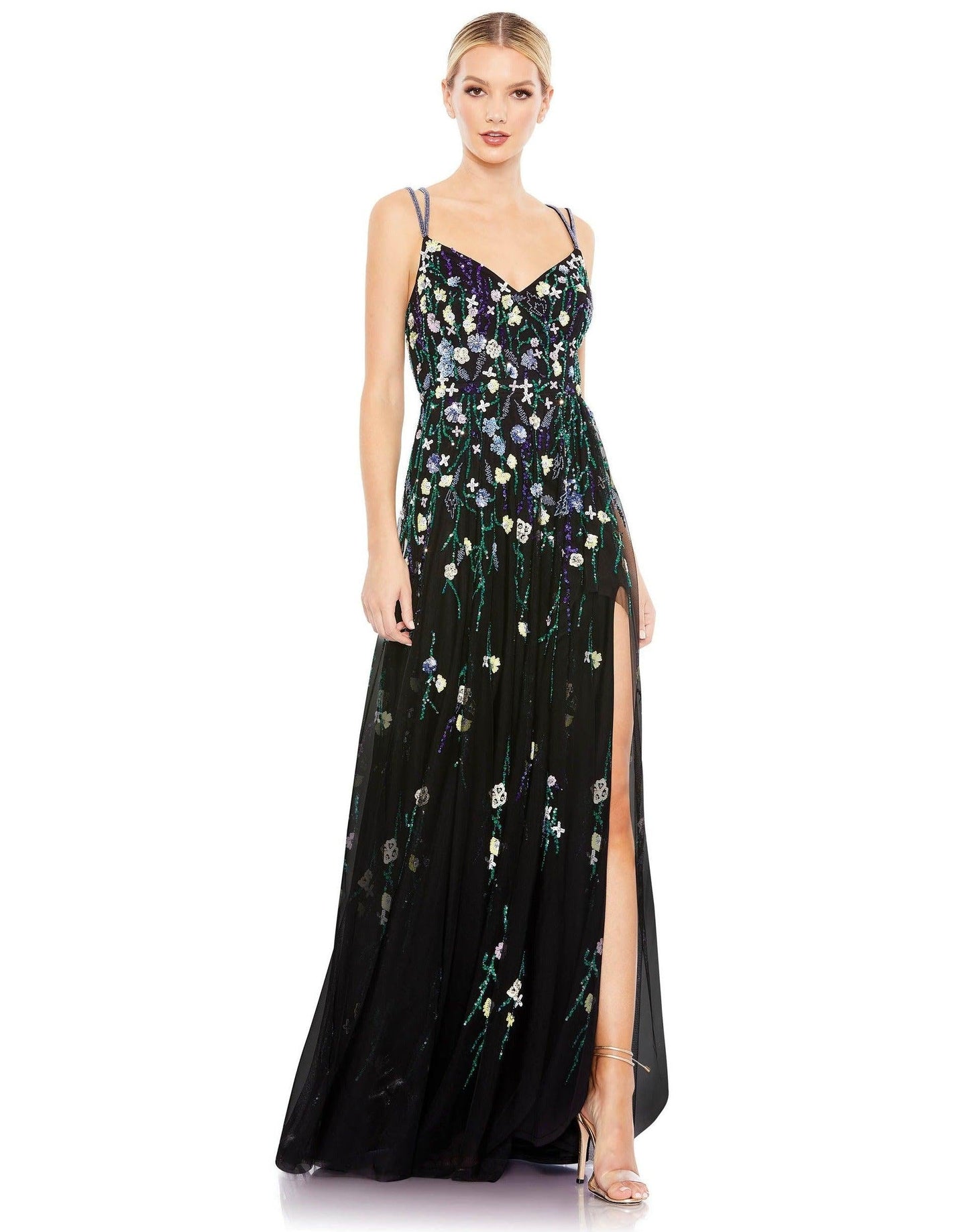 Mac Duggal Long Formal Floral Evening Dress 9172 - The Dress Outlet