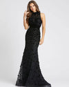 Mac Duggal Long Formal Halter Evening Dress 66589 - The Dress Outlet