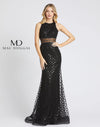 Mac Duggal Long Formal Halter Prom Dress 67329L - The Dress Outlet