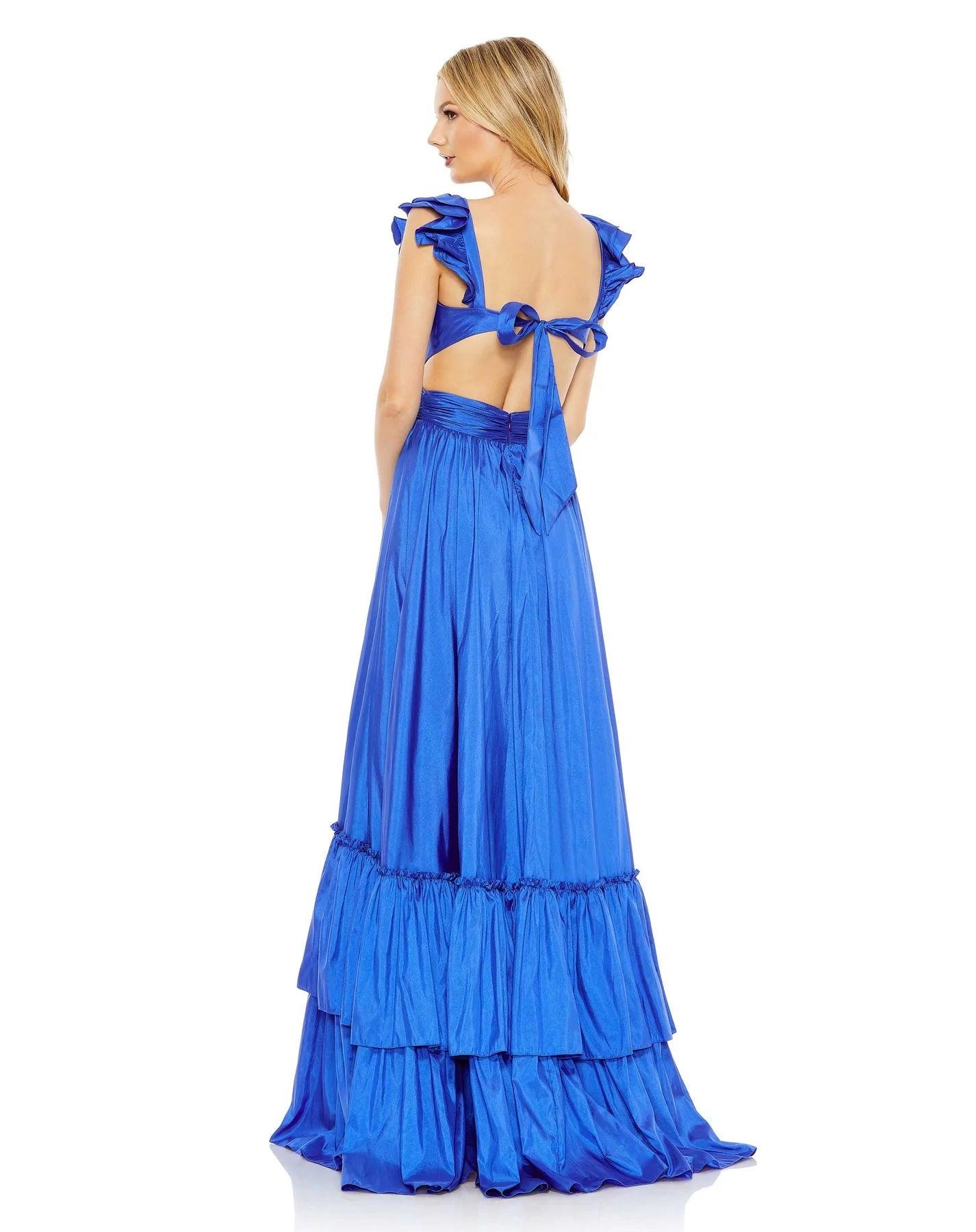 Mac Duggal Long Formal Pleated Prom Gown 68062 - The Dress Outlet